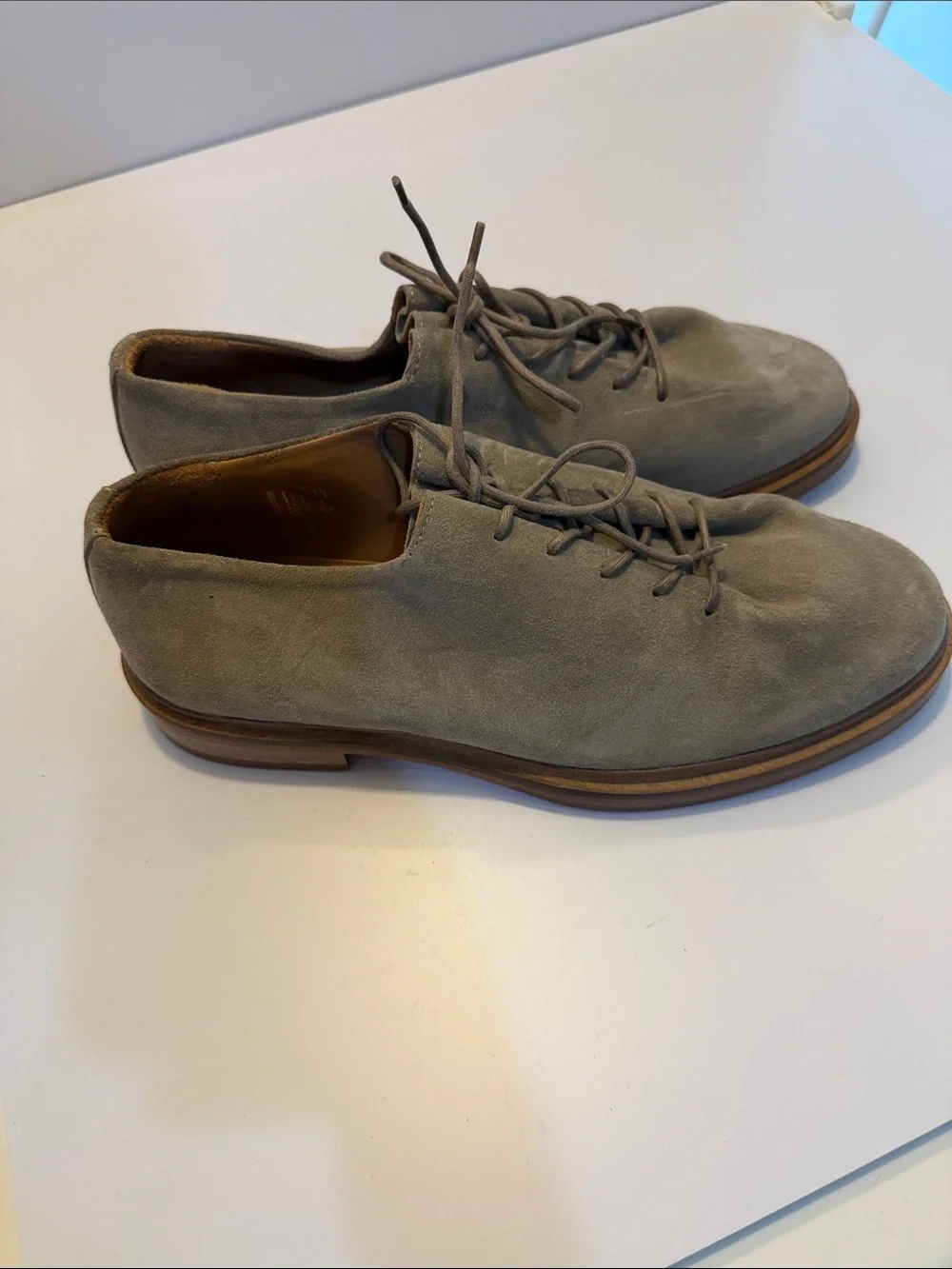 Jacques Soloviere Todd Snyder Taupe Suede Lace-Up Shoes Sz 42(9).  Tub8